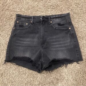 Pistola distressed short black 5 pocket Size 29 Cotton